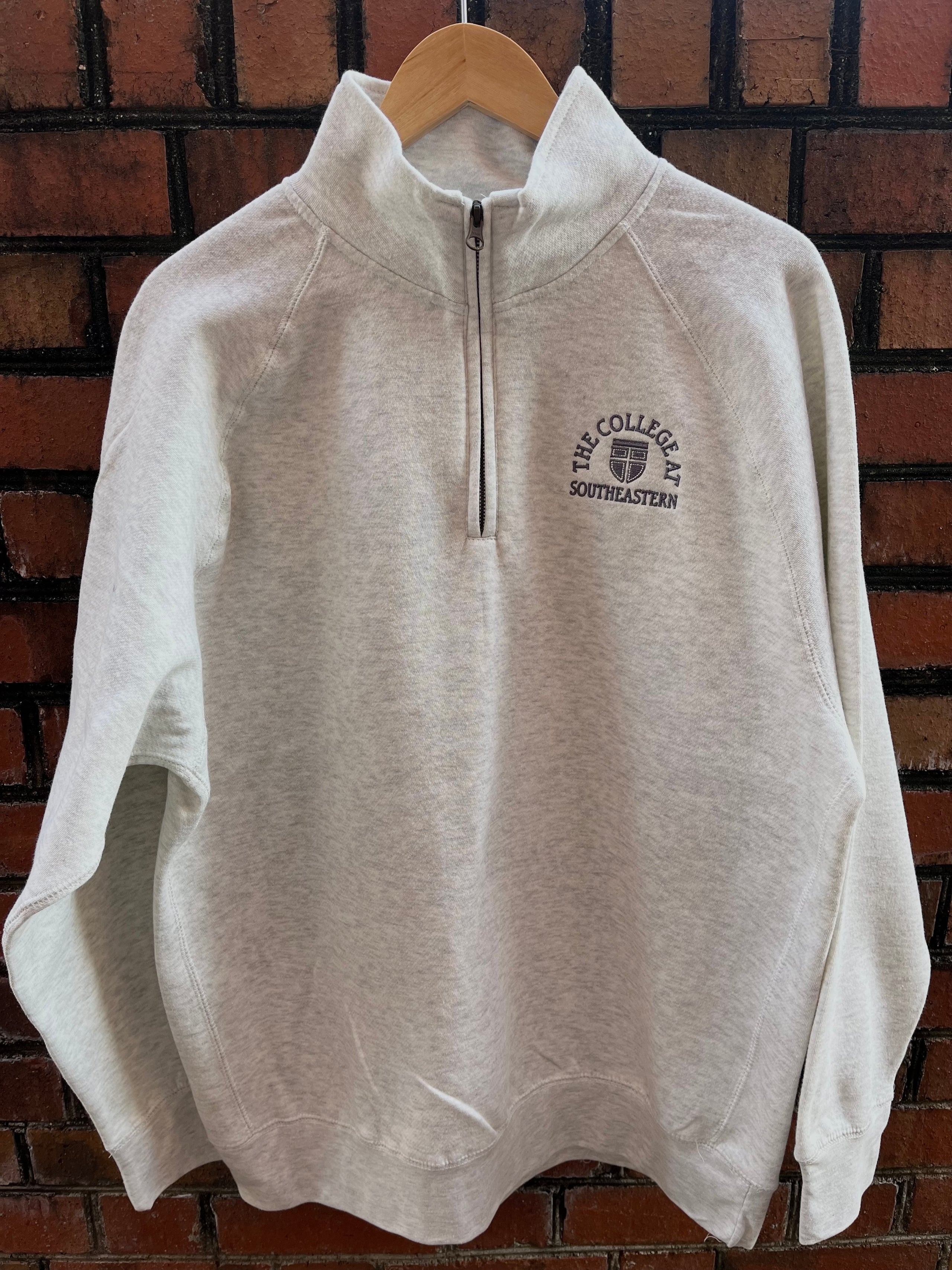 1/4 Zip Campus Pullover - Oatmeal